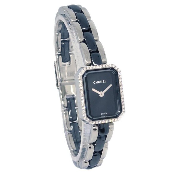 Chanel Premiere H2163 Quartz Watch Ceramic SS Diamond 153532 - Picture 3 of 9